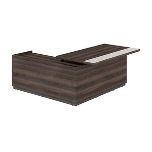 Стол для руководителя с комбинированной столешницей, правый