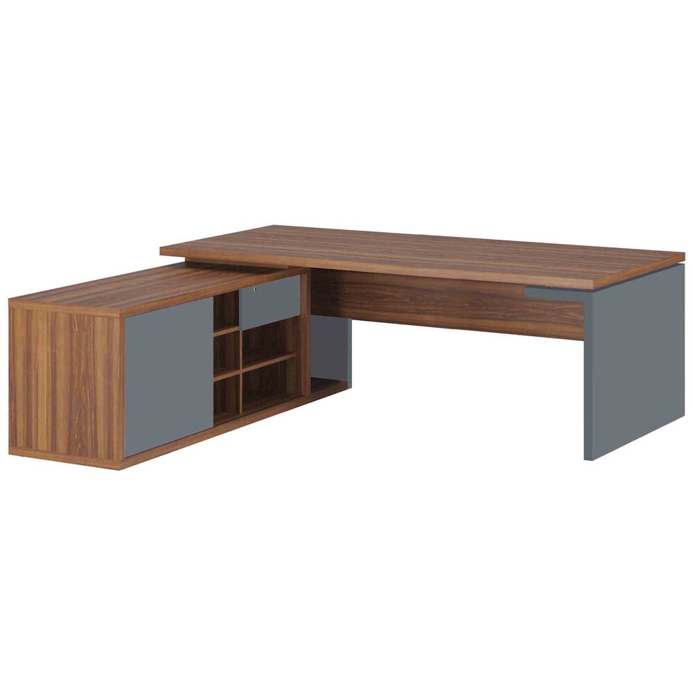 Стол рабочий на опорной креденции (левый)