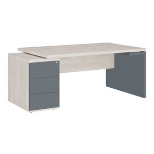 Стол рабочий на опорной тумбе (левый)