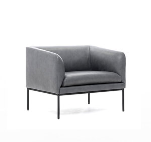 LIRO кресло, кожа серая