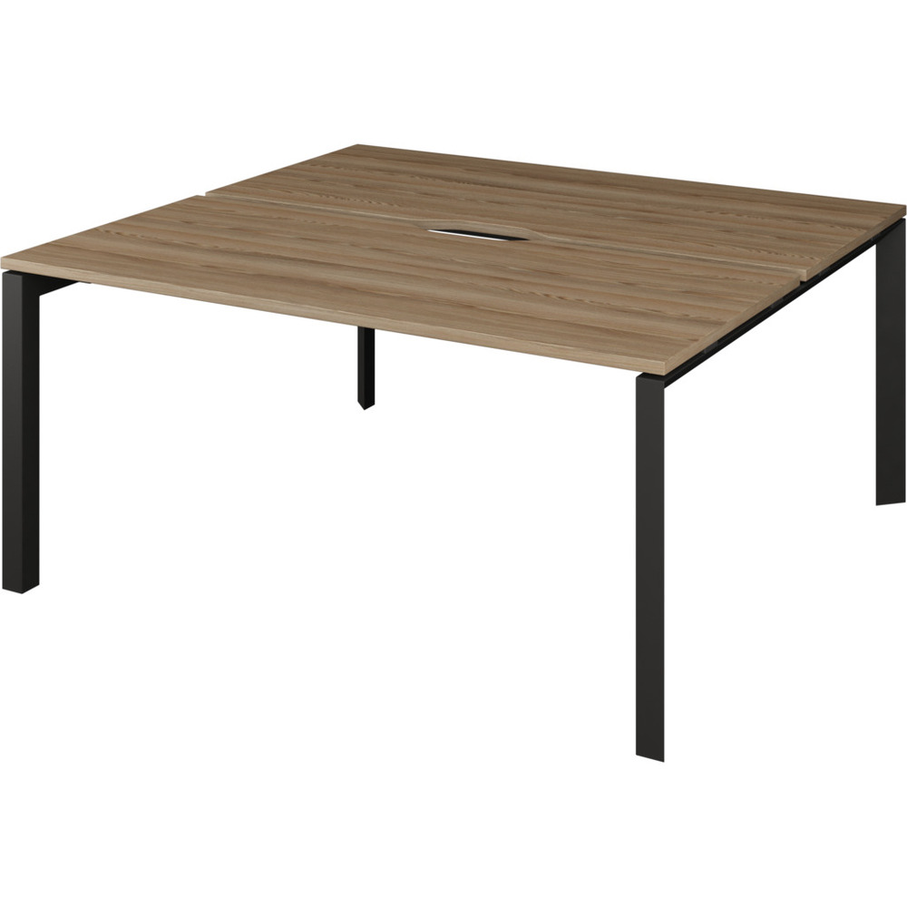 Бенч двойной на 2 рабочих места на металлокаркасе