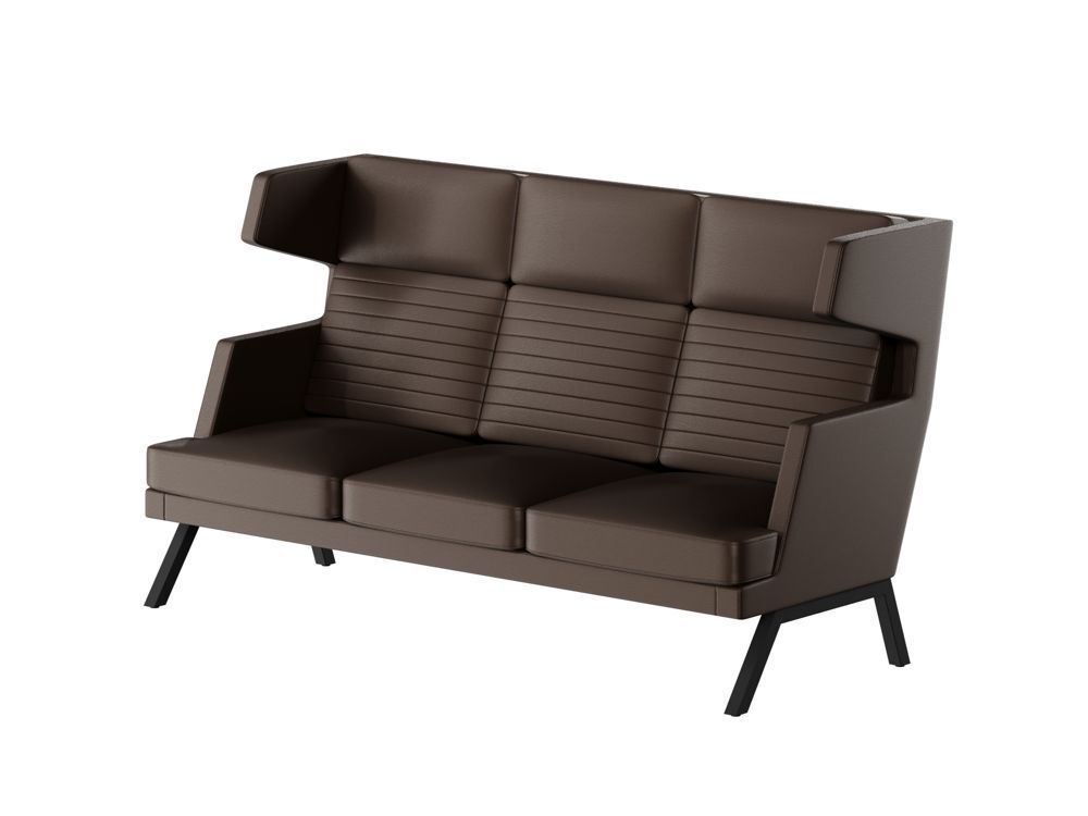 Диван трёхместный высокий