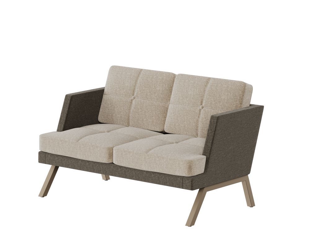 Диван двухместный с декором из пуговиц