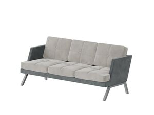 Диван трёхместный с декором из пуговиц