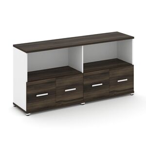 Шкаф две широкие секции, 2 ниши