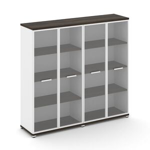 Шкаф две широкие секции, 4 ниши