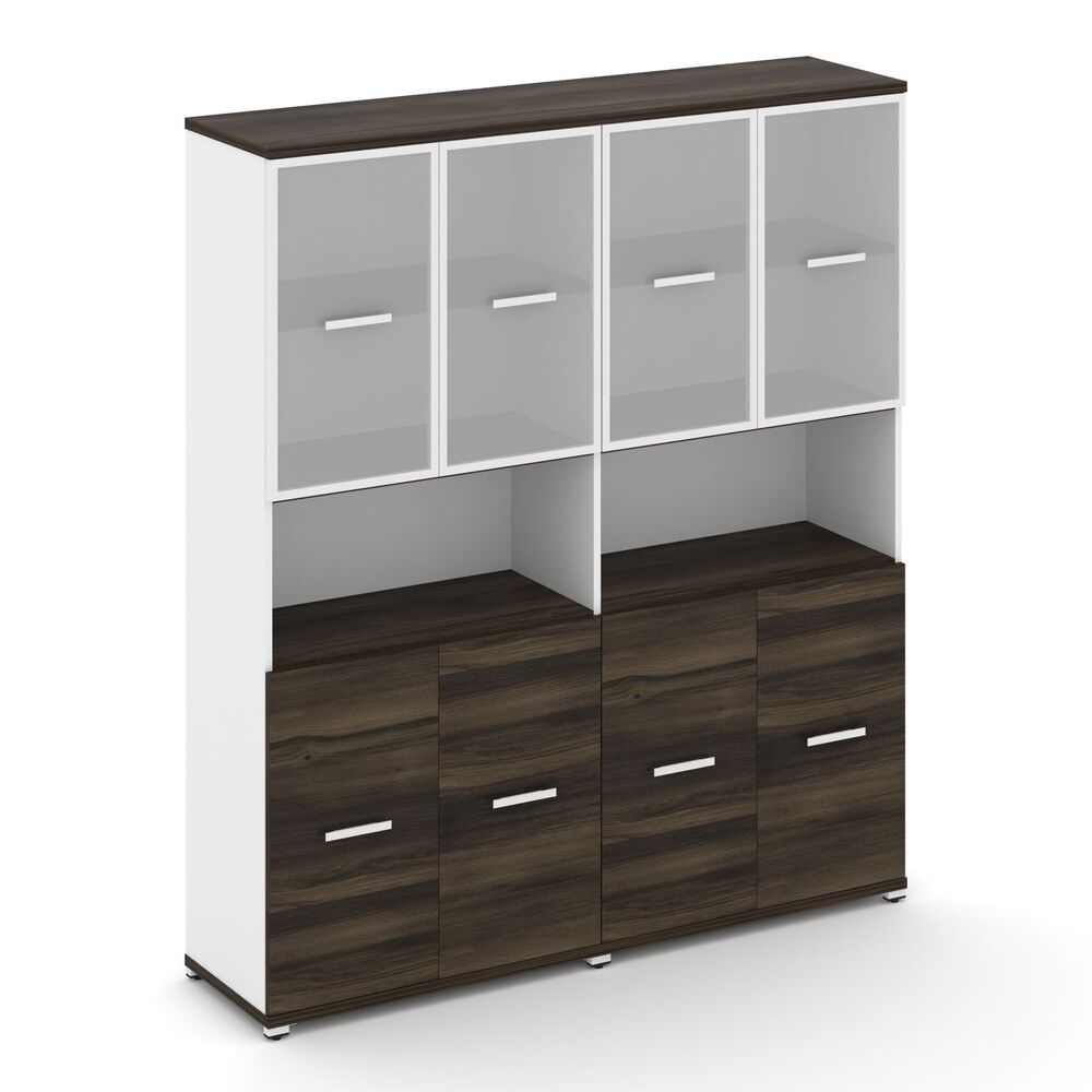 Шкаф две широкие секции, 5 ниш