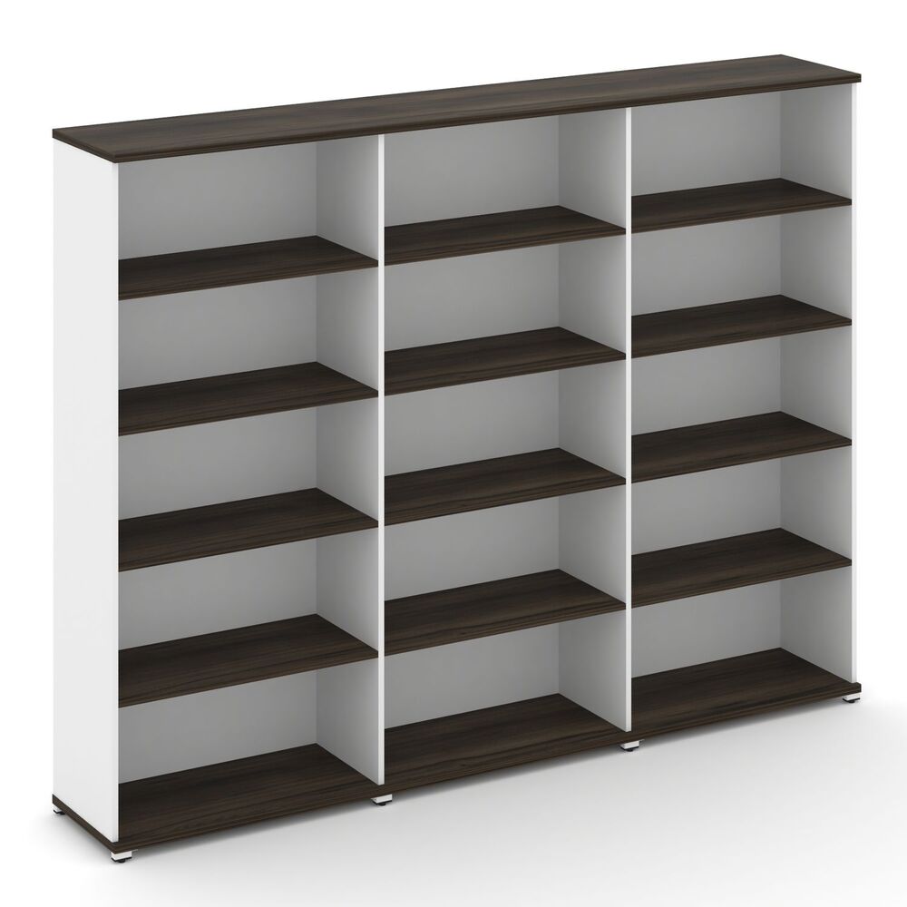 Стеллаж три широкие секции, 5 ниш