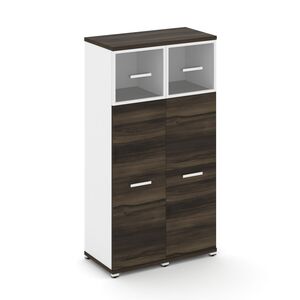 Шкаф две узкие секции, 4 ниши