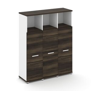 Шкаф три узкие секции, 4 ниши