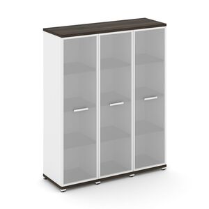 Шкаф три узкие секции, 4 ниши