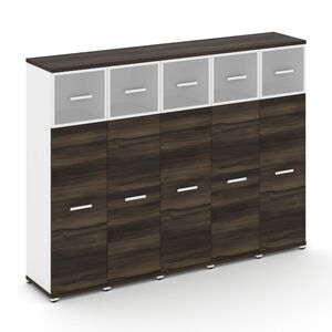 Шкаф пять узких секций, 4 ниши