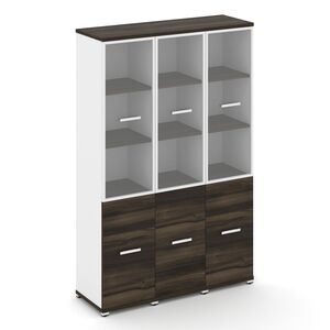 Шкаф три узкие секции, 5 ниш