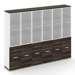 Шкаф шесть узких секций, 5 ниш