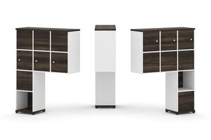 Надставка высокая + (Задняя стенка 8 шт) + (Распашной фасад - 6 шт)