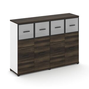 Шкаф две широкие секции, 3 ниши