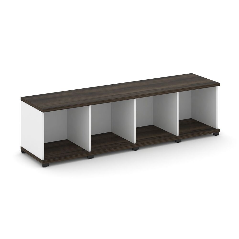 Стеллаж четыре узкие секции, 1 ниша