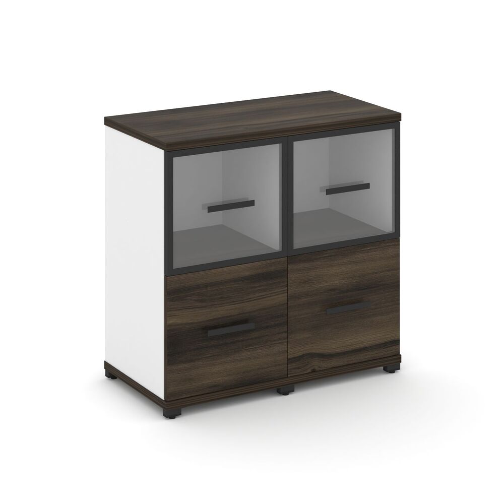 Шкаф две узкие секции, 2 ниши