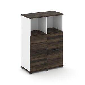 Шкаф две узкие секции, 3 ниши