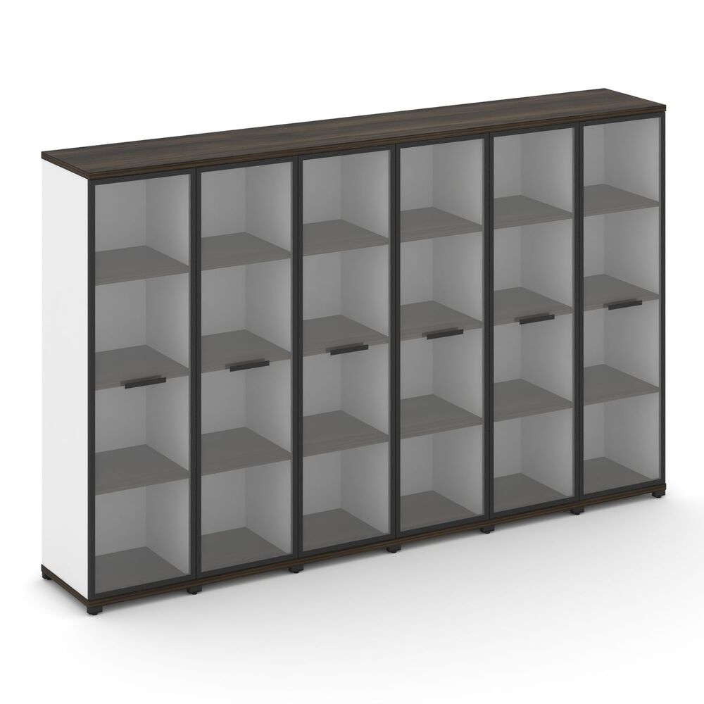 Шкаф шесть узких секций, 4 ниши