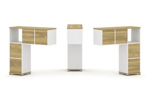 Надставка низкая + (Задняя стенка - 4 шт) + (Блок 2 ящика - 2 шт) + (Распашной фасад - 2 шт)