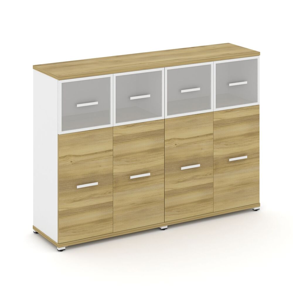 Шкаф две широкие секции, 3 ниши