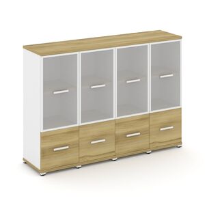 Шкаф четыре узкие секции, 3 ниши