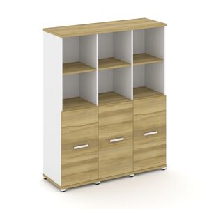 Шкаф три узкие секции, 4 ниши