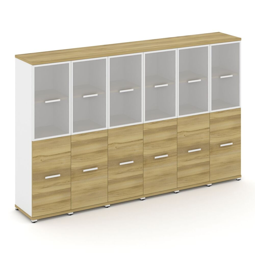 Шкаф шесть узких секций, 4 ниши