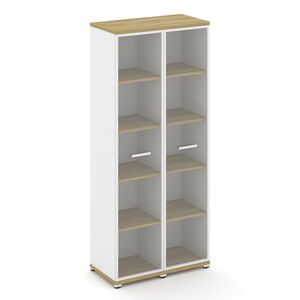 Шкаф две узкие секции, 5 ниш