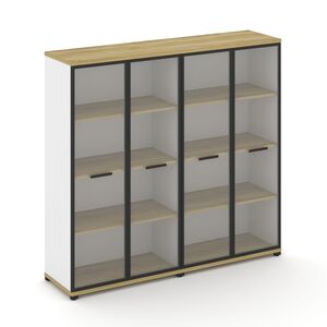 Шкаф две широкие секции, 4 ниши