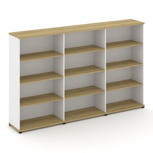 Стеллаж три широкие секции, 4 ниши