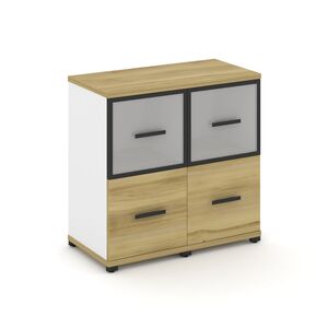 Шкаф две узкие секции, 2 ниши