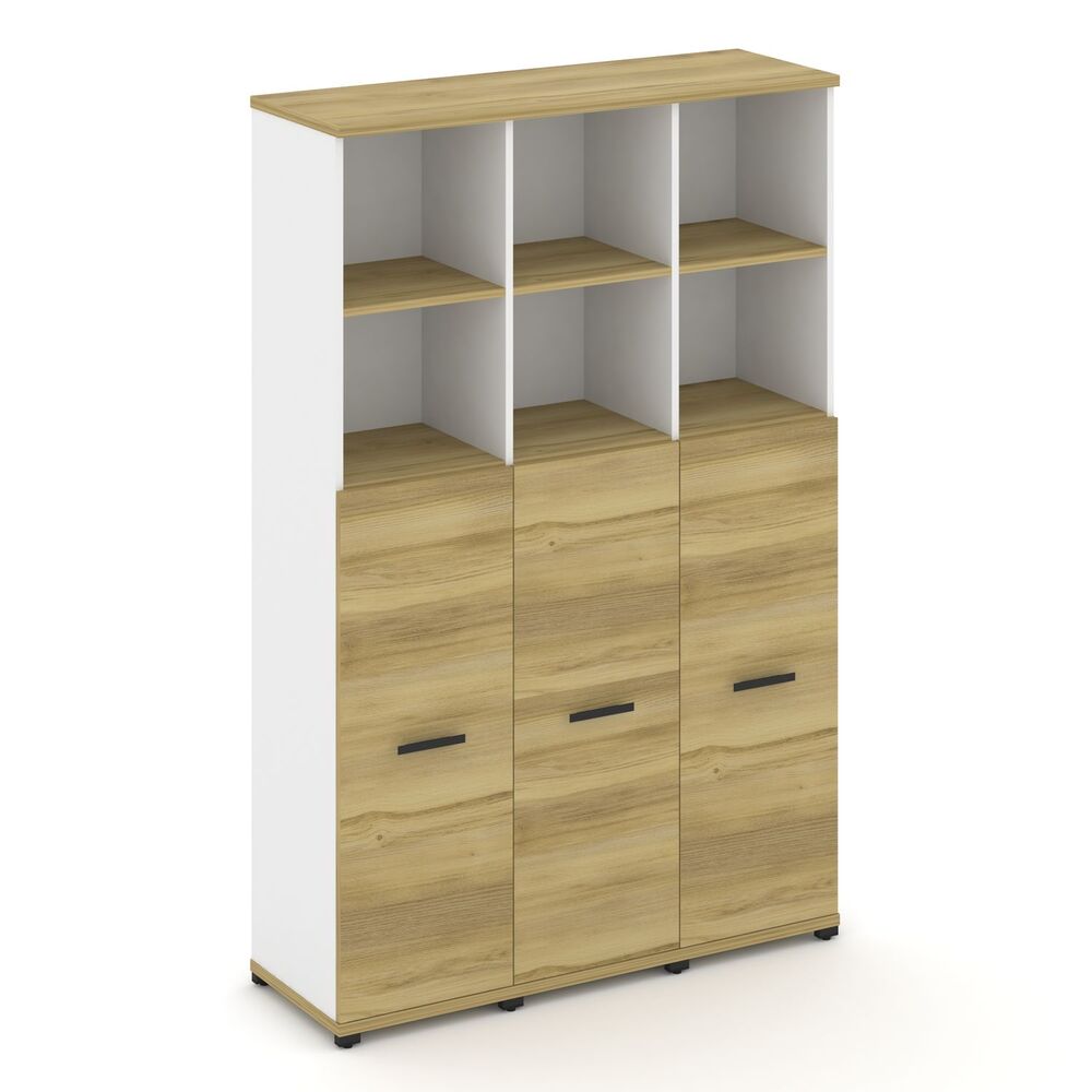 Шкаф три узкие секции, 5 ниш