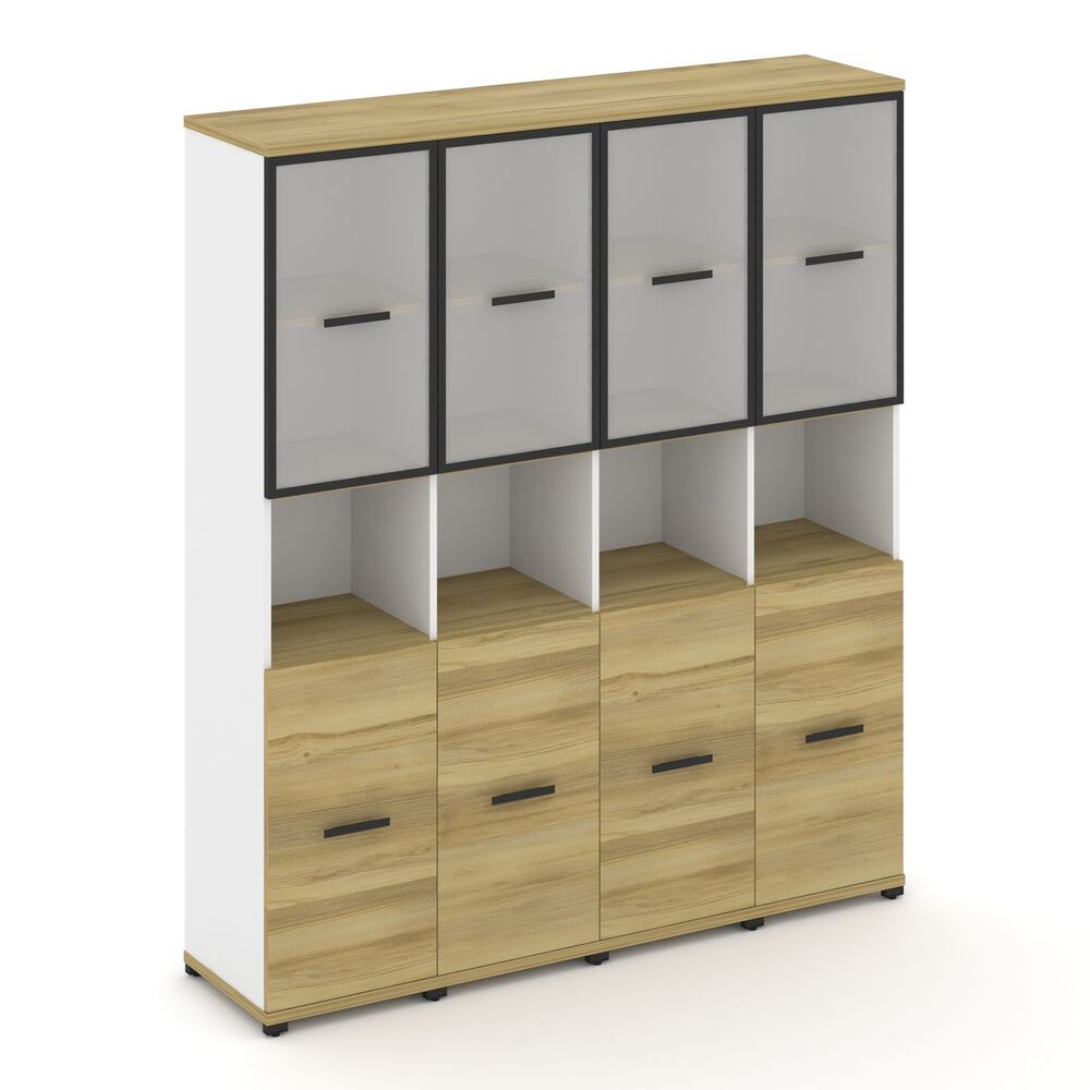 Шкаф четыре узкие секции, 5 ниш