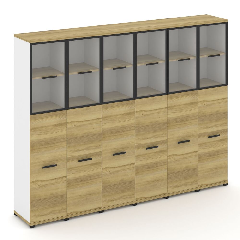 Шкаф шесть узких секций, 5 ниш