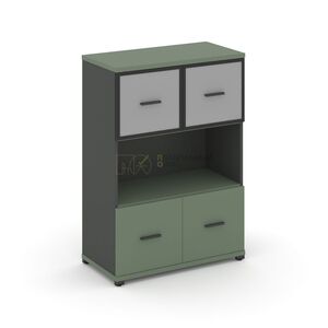 Шкаф одна широкая секция, 3 ниши