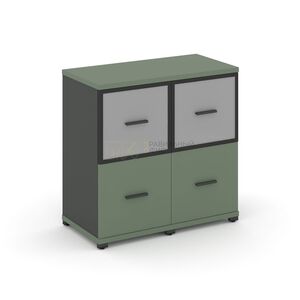 Шкаф две узкие секции, 2 ниши