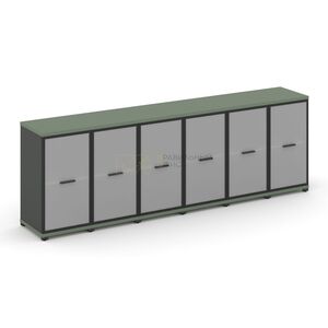 Шкаф шесть узких секций, 2 ниши