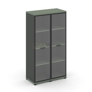 Шкаф две узкие секции, 4 ниши