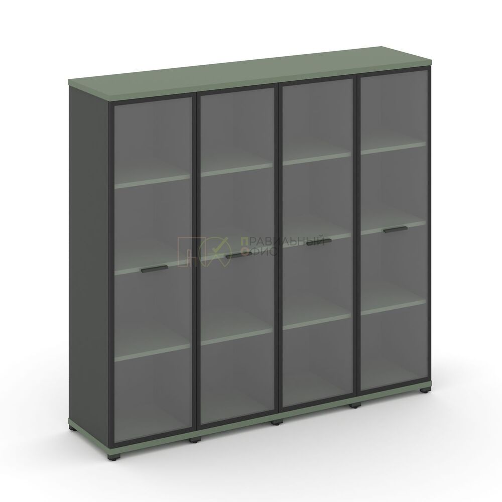 Шкаф четыре узкие секции, 4 ниши