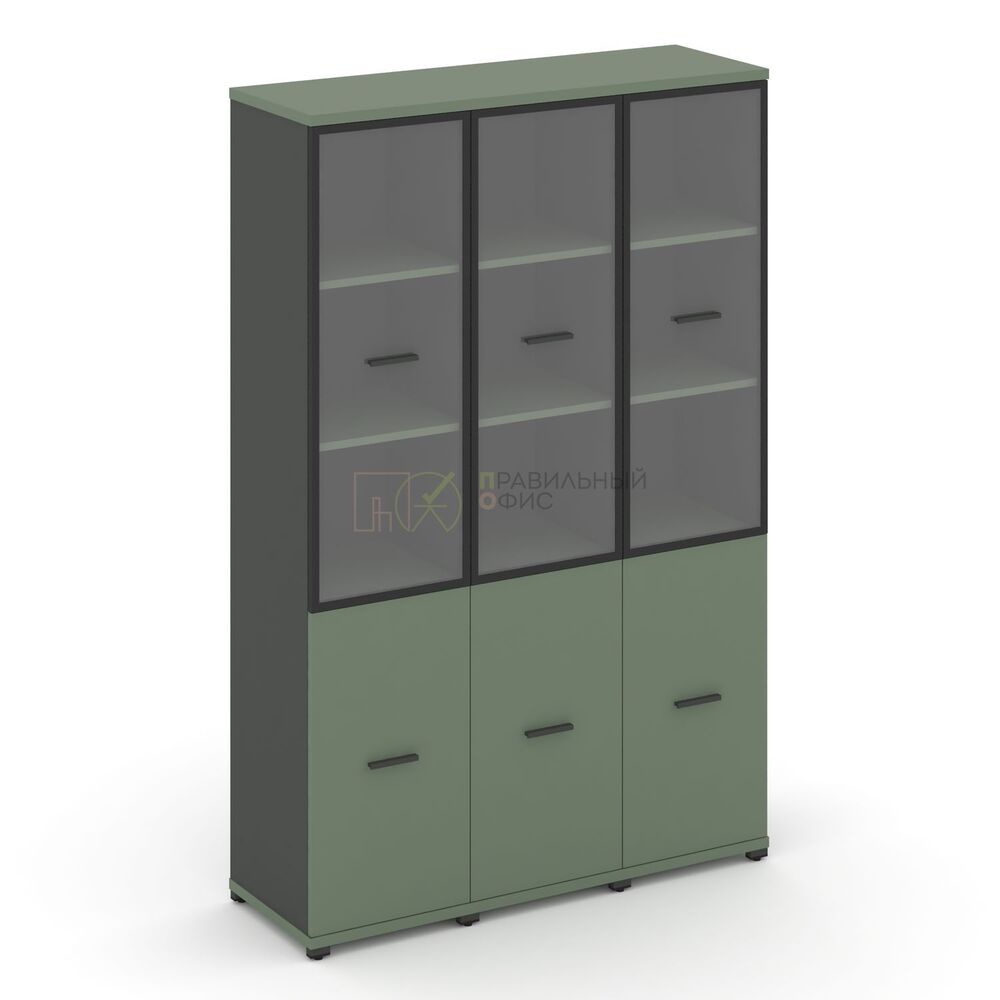 Шкаф три узкие секции, 5 ниш