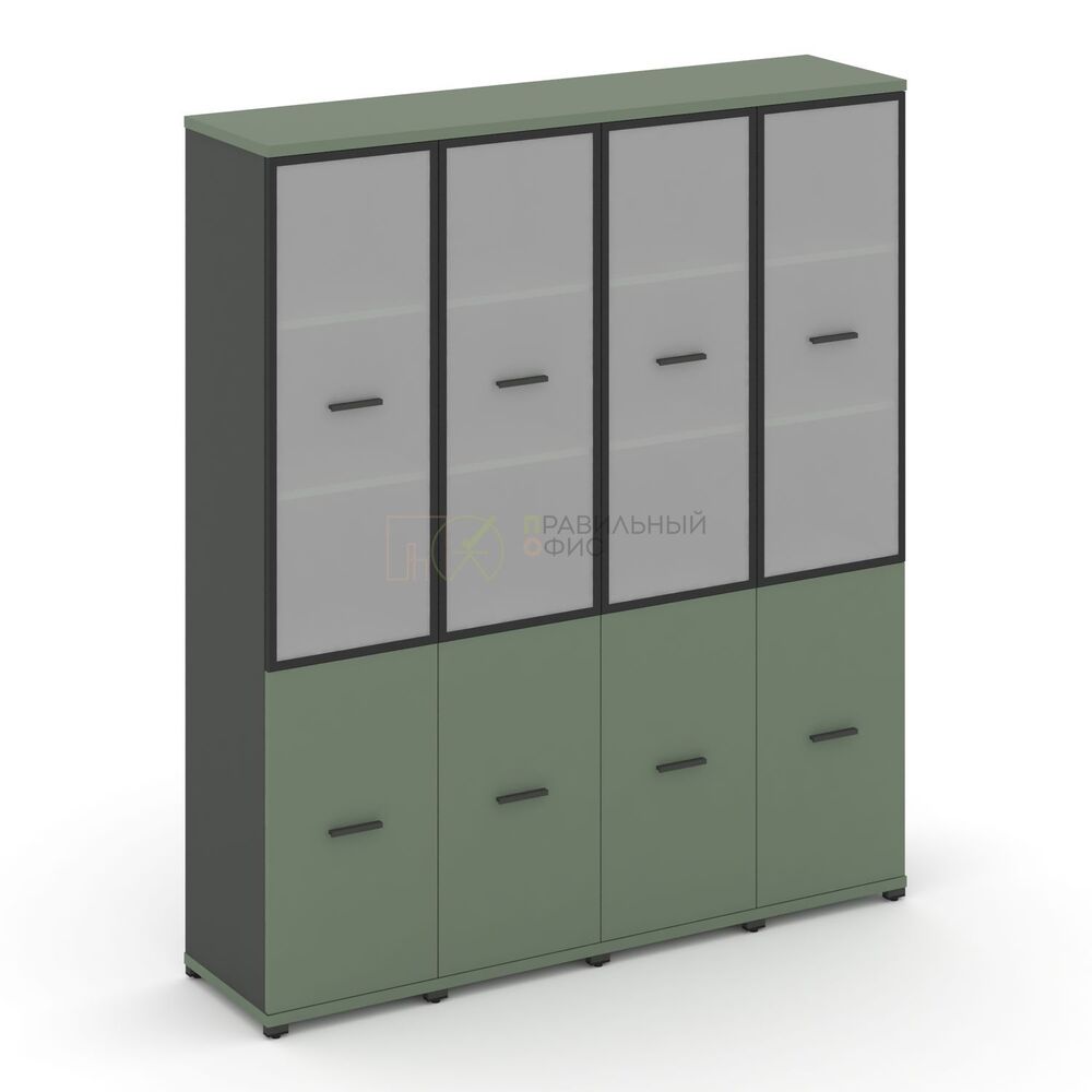 Шкаф четыре узкие секции, 5 ниш