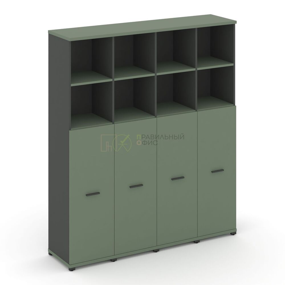 Шкаф четыре узкие секции, 5 ниш