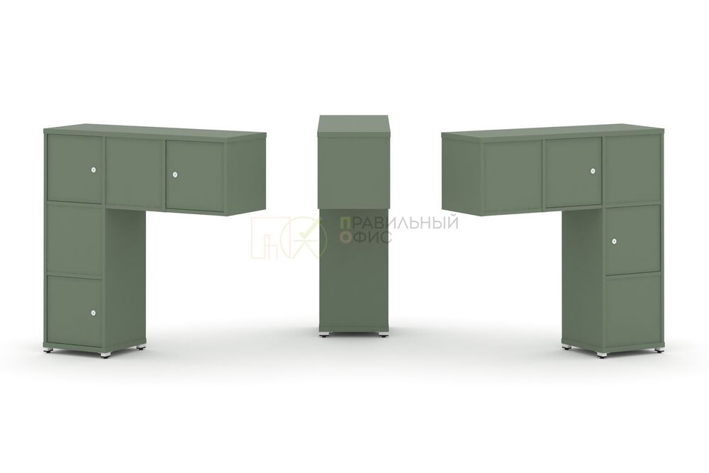 Надставка низкая + (Задняя стенка - 5 шт) + (Распашной фасад - 5 шт)