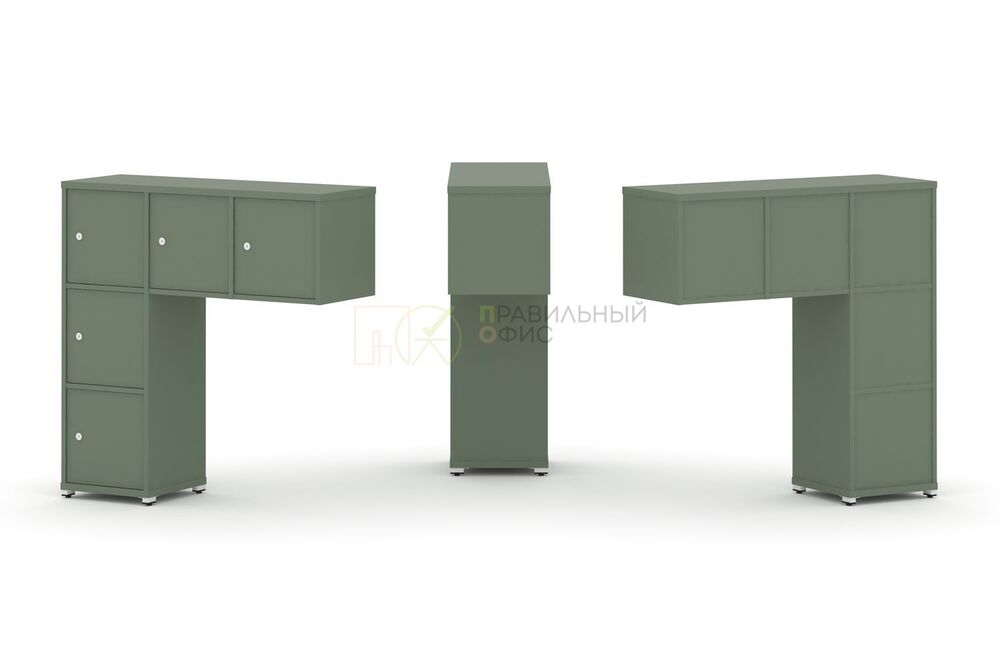 Надставка низкая + (Задняя стенка - 5 шт) + (Распашной фасад - 5 шт)