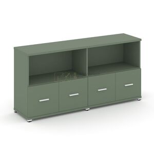 Шкаф две широкие секции, 2 ниши