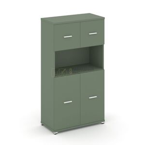 Шкаф одна широкая секция, 4 ниши