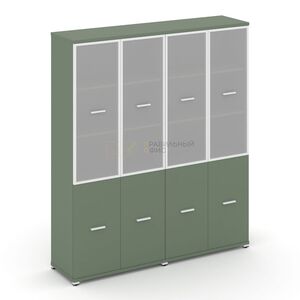 Шкаф две широкие секции, 5 ниш