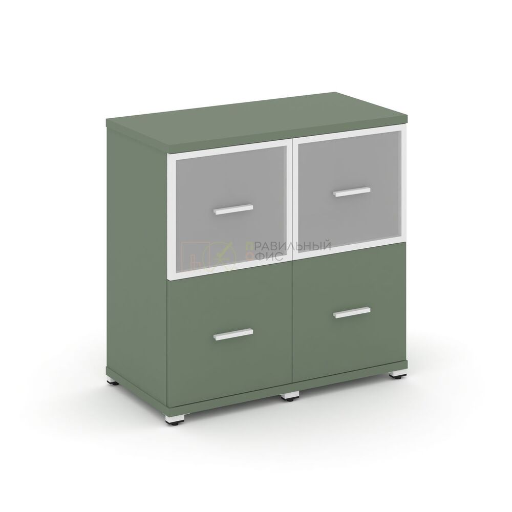 Шкаф две узкие секции, 2 ниши